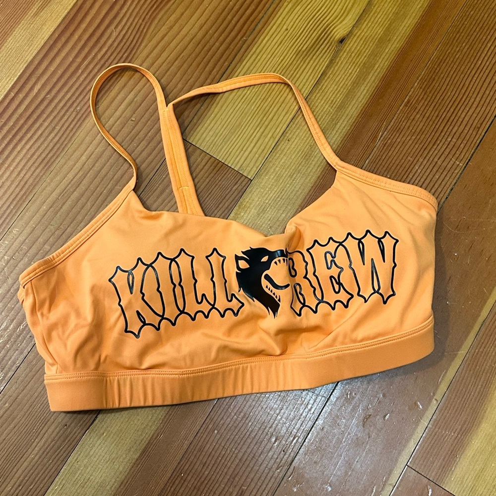Kill Crew Orange Sports Bra
